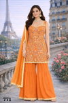 Aayna Nx By Mrudangi Georgette Embroidered Work Readymade Suits Online Wholesale